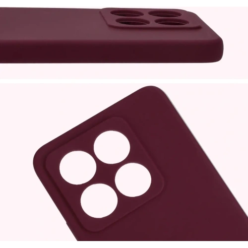 Silikonowe etui Bizon Soft Case do Xiaomi Redmi 14C 4G / Poco C75 ciemnofioletowe