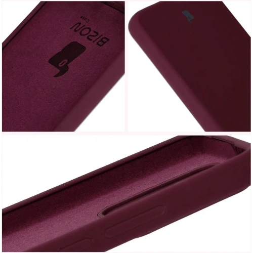 Silikonowe etui Bizon Soft Case do Xiaomi Redmi 14C 4G / Poco C75 ciemnofioletowe