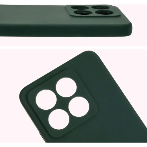 Silikonowe etui Bizon Soft Case do Xiaomi Redmi 14C 4G / Poco C75 ciemnozielone