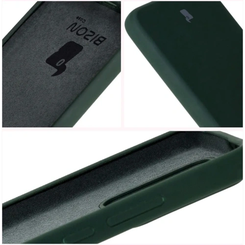 Silikonowe etui Bizon Soft Case do Xiaomi Redmi 14C 4G / Poco C75 ciemnozielone