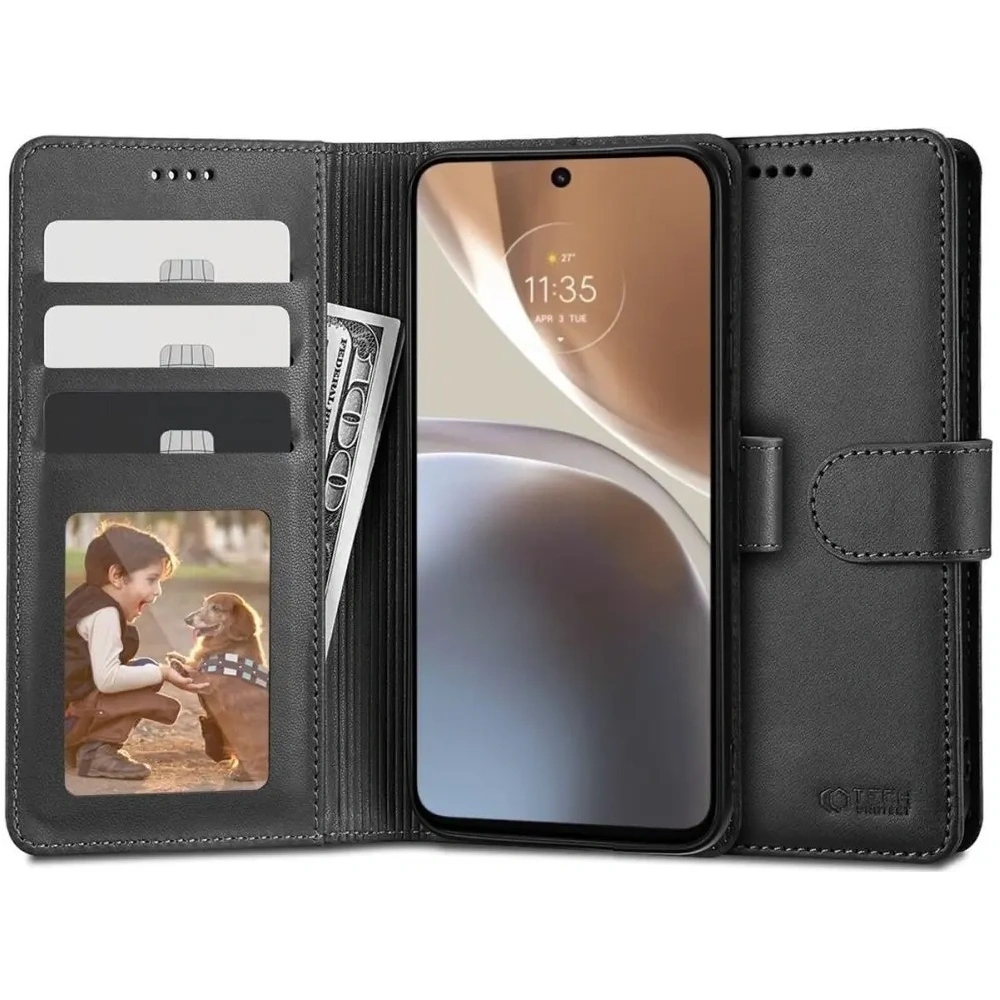 Hurtownia GSM - Etui Tech-Protect Wallet Motorola Moto G32 Černá - THP3650 - {ean13} - Hurt