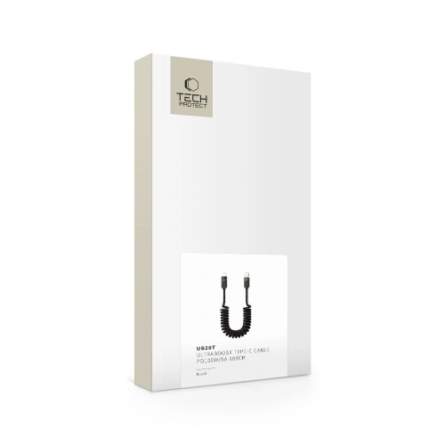 Kabel Tech-Protect UB20T Ultraboost USB-C / USB-C Cable PD100W/5A 180cm Black