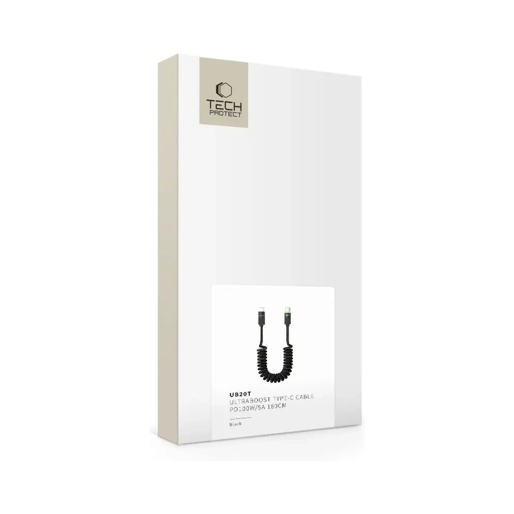 Hurtownia GSM - Tech-Protect UB20T Ultraboost USB-C / USB-C Kábel PD100W/5A 180cm Fekete - THP3651 - {ean13} - Hurt