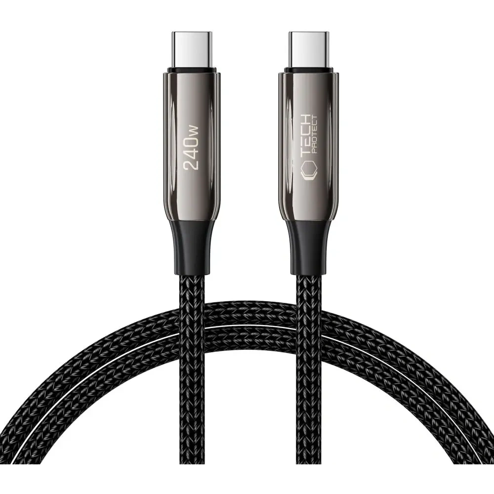 Hurtownia GSM - Tech-Protect UB10T Ultraboost USB-C / USB-C Kábel PD240W/QC4.0 100cm Fekete - THP3656 - {ean13} - Hurt