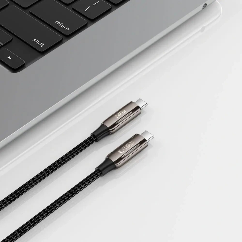 Hurtownia GSM - Tech-Protect UB10T Ultraboost USB-C / USB-C Kábel PD240W/QC4.0 100cm Fekete - THP3656 - {ean13} - Hurt