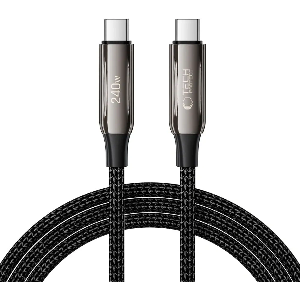 Wholesale Tech-Protect UB10T Ultraboost USB-C / USB-C Cable PD240W/QC4.0 200cm Black - THP3657 - {ean13} - Hurt