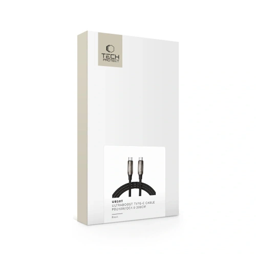 Kabel Tech-Protect UB10T Ultraboost USB-C / USB-C Cable PD240W/QC4.0 200cm Black