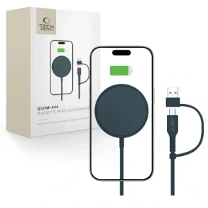Hurtownia GSM - Tech-Protect QI15W-A44 Magnetic MagSafe vezeték nélküli töltő sötétkék - THP3659 - {ean13} - Hurt
