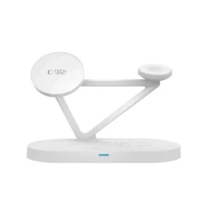 Hurtownia GSM - Tech-Protect QI15W-A41 3in1 Magnetic MagSafe Vezeték nélküli Töltő Fehér - THP3663 - {ean13} - Hurt