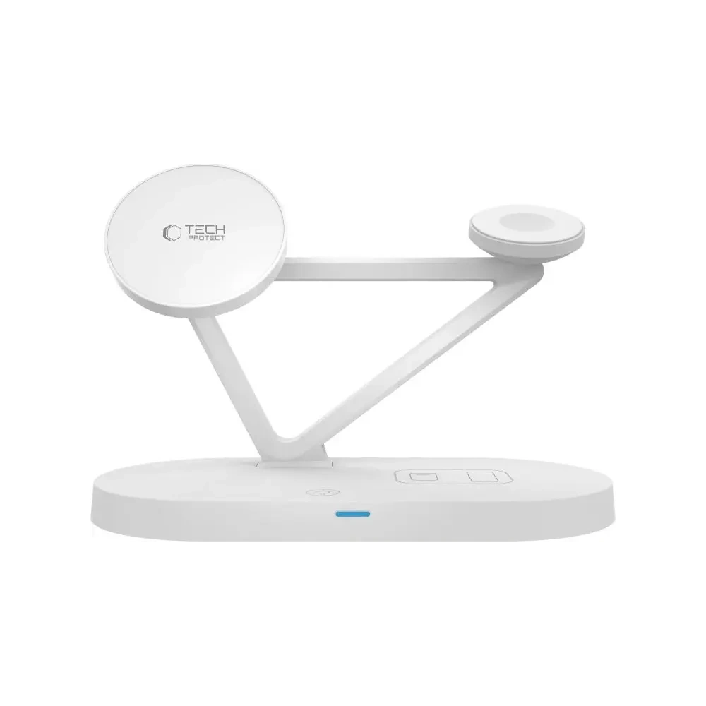 Hurtownia GSM - Tech-Protect QI15W-A41 3in1 Magnetic MagSafe Vezeték nélküli Töltő Fehér - THP3663 - {ean13} - Hurt