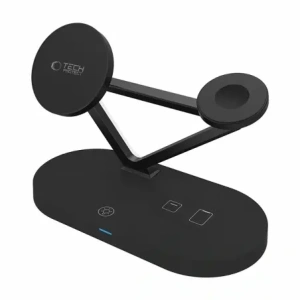 Wholesale Tech-Protect QI15W-A41 3in1 Magnetic MagSafe Wireless Charger Black - THP3664 - {ean13} - Hurt