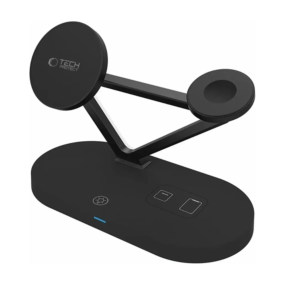 Hurtownia GSM - Tech-Protect QI15W-A41 3in1 Magnetic Încărcător Wireless MagSafe Negru - THP3664 - {ean13} - Hurt