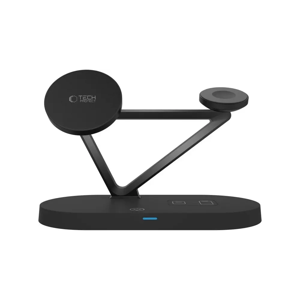 Hurtownia GSM - Tech-Protect QI15W-A41 3in1 Magnetic Încărcător Wireless MagSafe Negru - THP3664 - {ean13} - Hurt