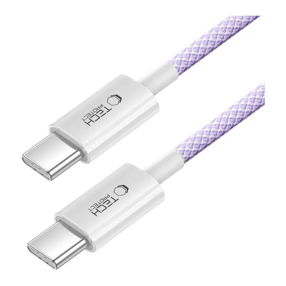 Wholesale Tech-Protect Ultraboost Lite USB-C / USB-C Cable PD60W/3A 200cm Mauve - THP3670 - {ean13} - Hurt