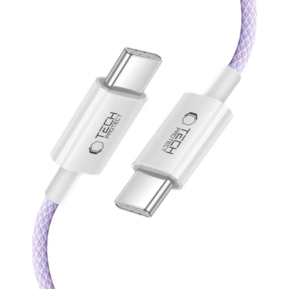 Wholesale Tech-Protect Ultraboost Lite USB-C / USB-C Cable PD60W/3A 200cm Mauve - THP3670 - {ean13} - Hurt