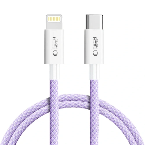 Kabel Tech-Protect Ultraboost Lite USB-C / Lightning Cable PD27W/3A 100cm Mauve