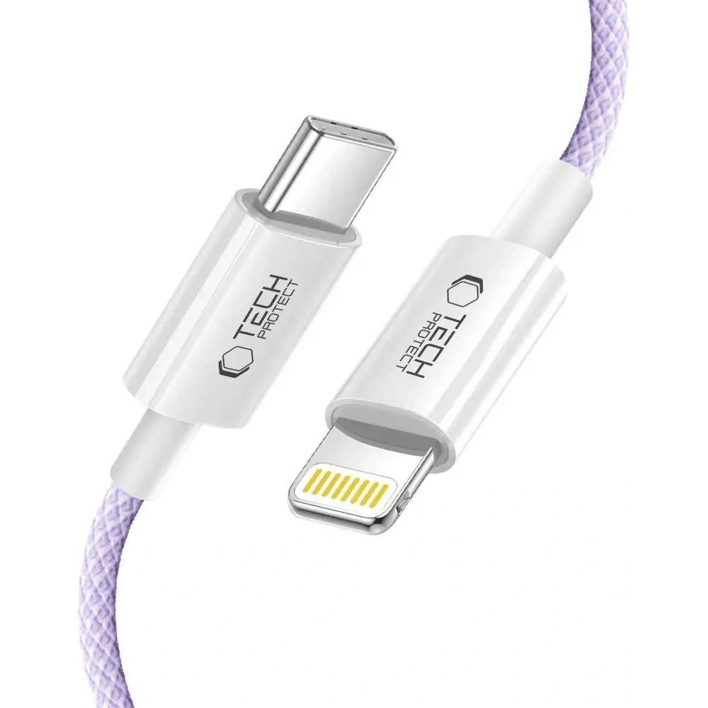 Hurtownia GSM - Tech-Protect Ultraboost Lite USB-C / Lightning Kabel PD27W/3A 100cm Mauve - THP3671 - {ean13} - Hurt