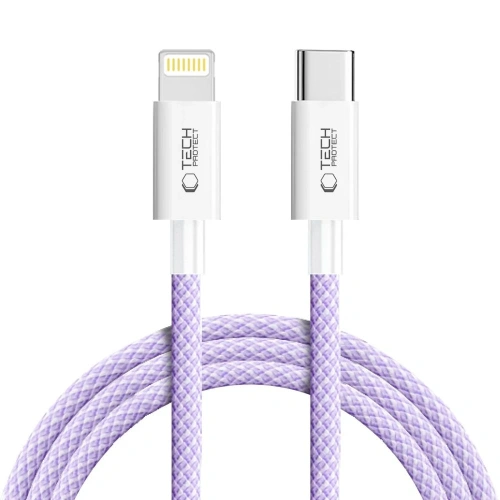 Kabel Tech-Protect Ultraboost Lite USB-C / Lightning Cable PD27W/3A 200cm Mauve