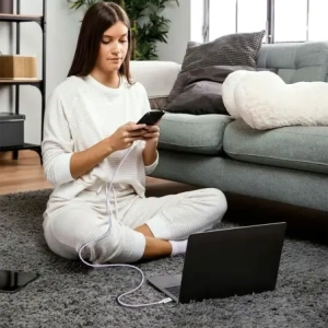 Wholesale Tech-Protect Ultraboost Lite USB-C / Lightning Cable PD27W/3A 200cm Mauve - THP3673 - {ean13} - Hurt