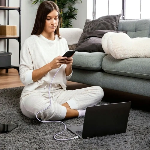 Kabel Tech-Protect Ultraboost Lite USB-C / Lightning Cable PD27W/3A 200cm Mauve