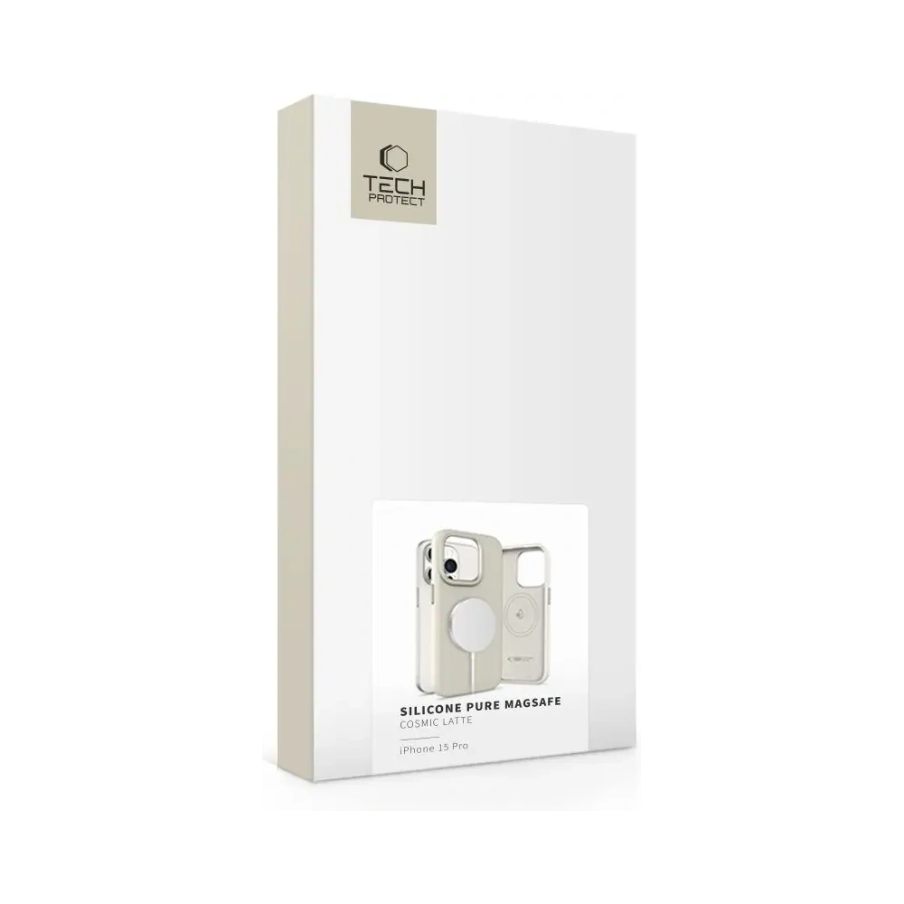 Hurtownia GSM - Tech-Protect Szilikon Pure MagSafe Apple iPhone 15 Pro Cosmic Latte - THP3675 - {ean13} - Hurt