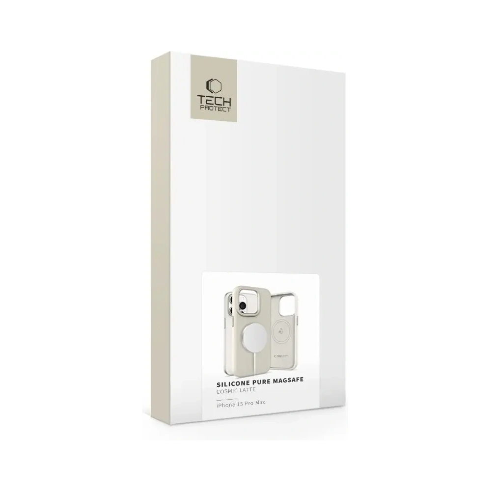 Hurtownia GSM - Tech-Protect Szilikon Pure MagSafe Apple iPhone 15 Pro Max Cosmic Latte - THP3676 - {ean13} - Hurt