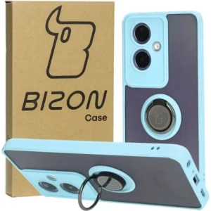 Hurtownia GSM - Bizon Case Hybrid Ring Oppo A79 5G fumuriu cu un cadru de culoare albastră deschisă - BIZ7867 - {ean13} - Hurt
