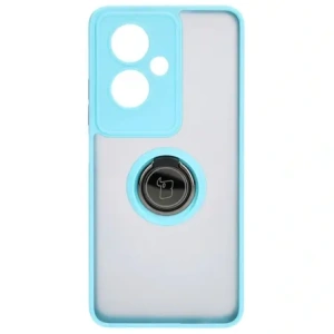 Hurtownia GSM - Bizon Case Hybrid Ring Oppo A79 5G fumuriu cu un cadru de culoare albastră deschisă - BIZ7867 - {ean13} - Hurt