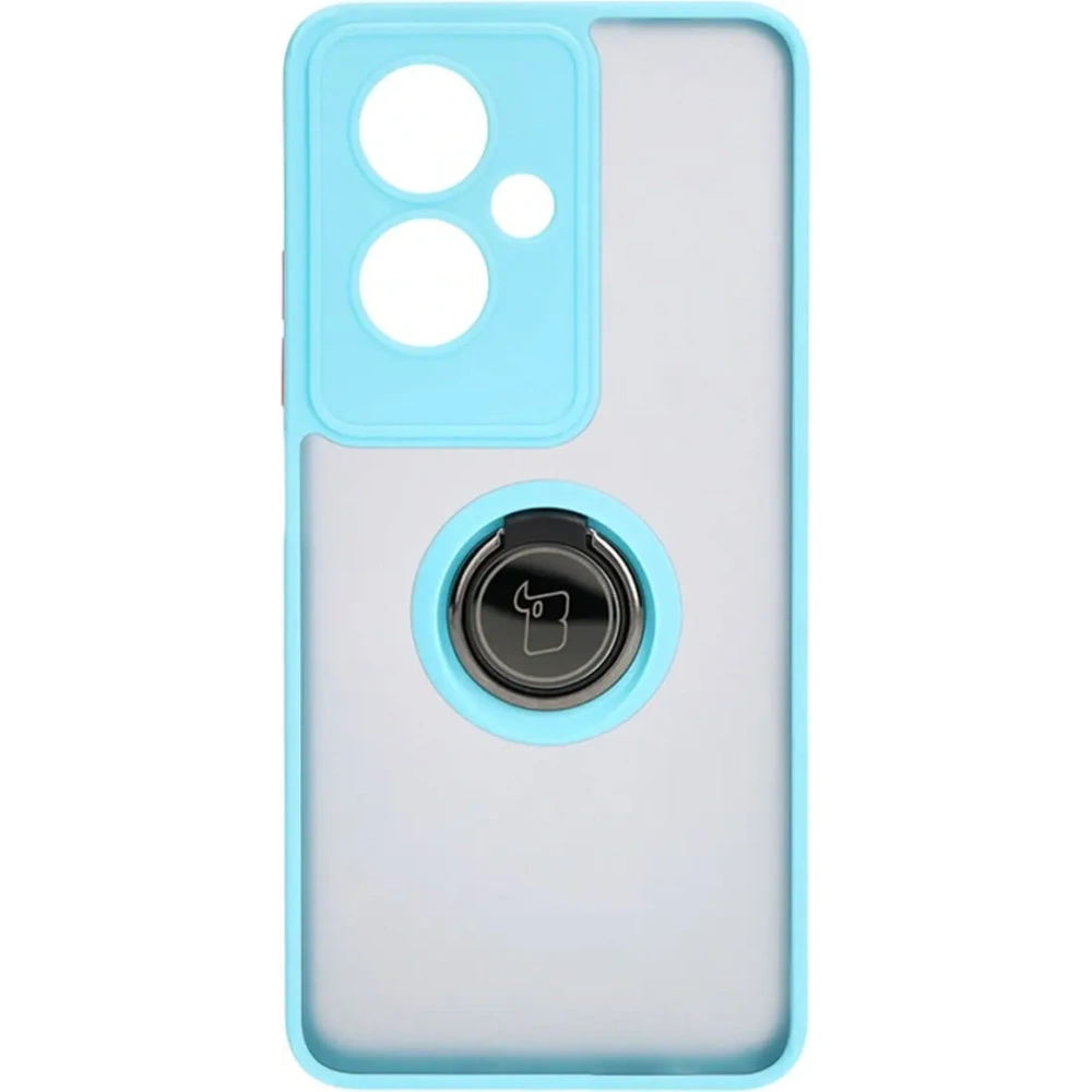 Hurtownia GSM - Bizon Case Hybrid Ring Oppo A79 5G rauchig mit einem hellblauen Rahmen - BIZ7867 - {ean13} - Hurt