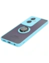 Hurtownia GSM - Bizon Case Hybrid Ring Oppo A79 5G rauchig mit einem hellblauen Rahmen - BIZ7867 - {ean13} - Hurt