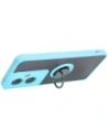 Hurtownia GSM - Bizon Case Hybrid Ring Oppo A79 5G fumuriu cu un cadru de culoare albastră deschisă - BIZ7867 - {ean13} - Hurt
