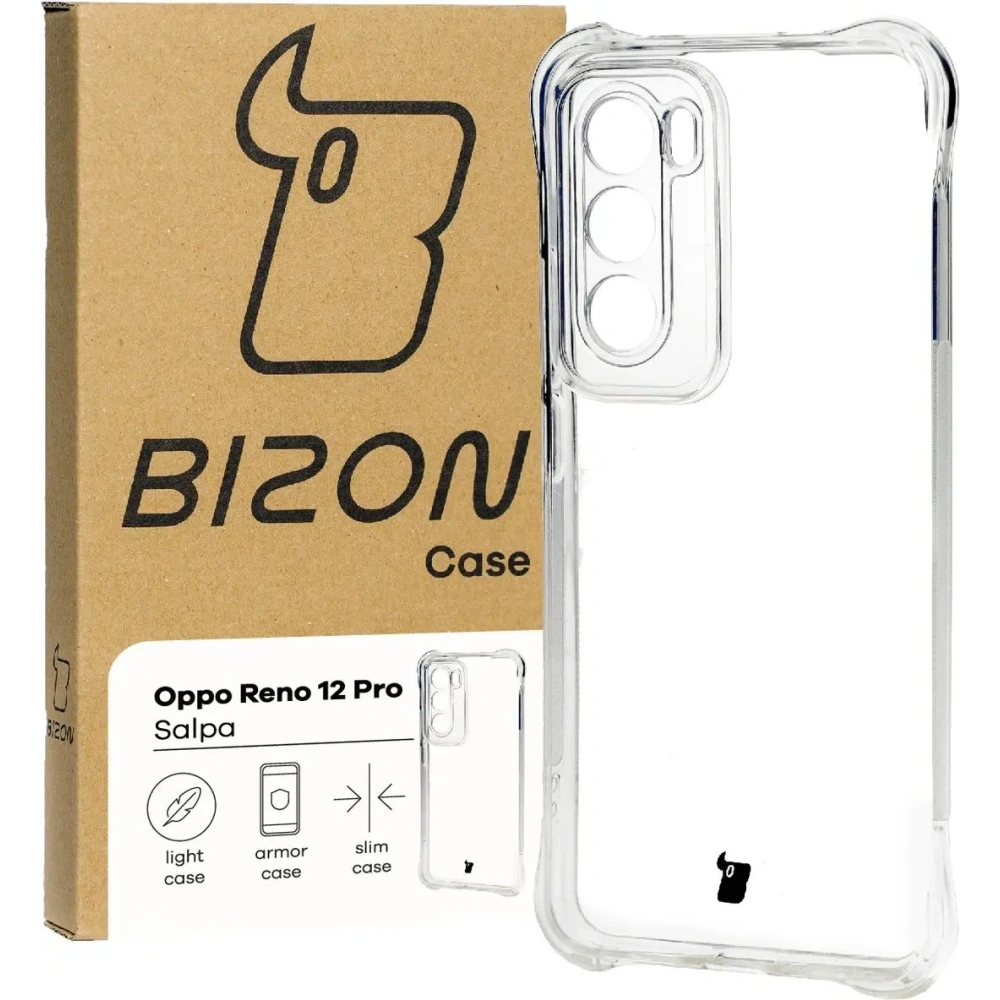 Hurtownia GSM - Elastické pouzdro Bizon Case Salpa pro Oppo Reno 12 Pro průhledné - BIZ7868 - {ean13} - Hurt