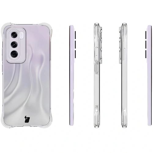 Elastyczne etui Bizon Case Salpa do Oppo Reno 12 Pro przezroczyste