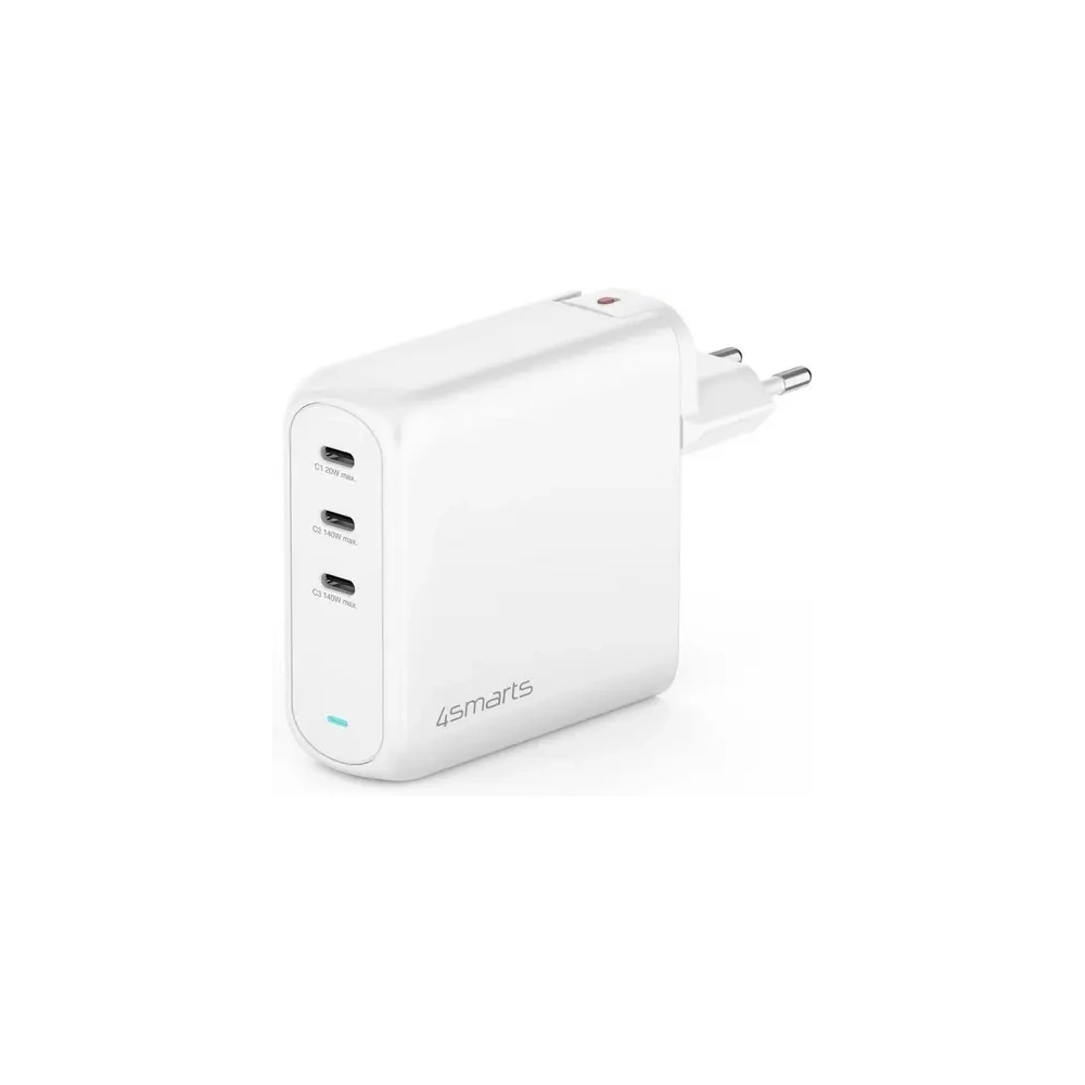 Hurtownia GSM - Ładowarka sieciowa 4smarts GaN Flex Pro 140W 3xUSB-C biały - 4SMR61 - {ean13} - Hurt