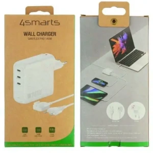 Wholesale 4smarts network charger GaN Flex Pro 140W 3xUSB-C white - 4SMR61 - {ean13} - Hurt