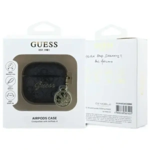 Hurtownia GSM - Etui Guess GUA4G4GSMK Apple AirPods 4 kryt 4G Charm Collection černý/black - GUE4212 - {ean13} - Hurt