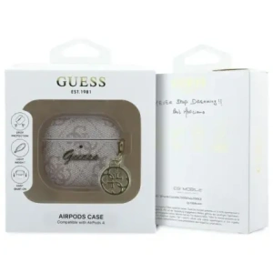 Wholesale Guess GUA4G4GSMP Apple AirPods 4 cover 4G Charm Collection pink - GUE4213 - {ean13} - Hurt