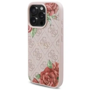 Hurtownia GSM - Etui Guess GUHMP16LP4ROPEMCP Apple iPhone 16 Pro hardcase 4G Flowers Print MagSafe růžový/pink - GUE4216 - {ean13} - Hurt