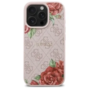 Hurtownia GSM - Etui Guess GUHMP16LP4ROPEMCP Apple iPhone 16 Pro hardcase 4G Flowers Print MagSafe růžový/pink - GUE4216 - {ean13} - Hurt