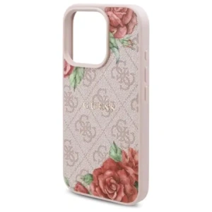 Hurtownia GSM - Etui Guess GUHMP16LP4ROPEMCP Apple iPhone 16 Pro hardcase 4G Flowers Print MagSafe růžový/pink - GUE4216 - {ean13} - Hurt