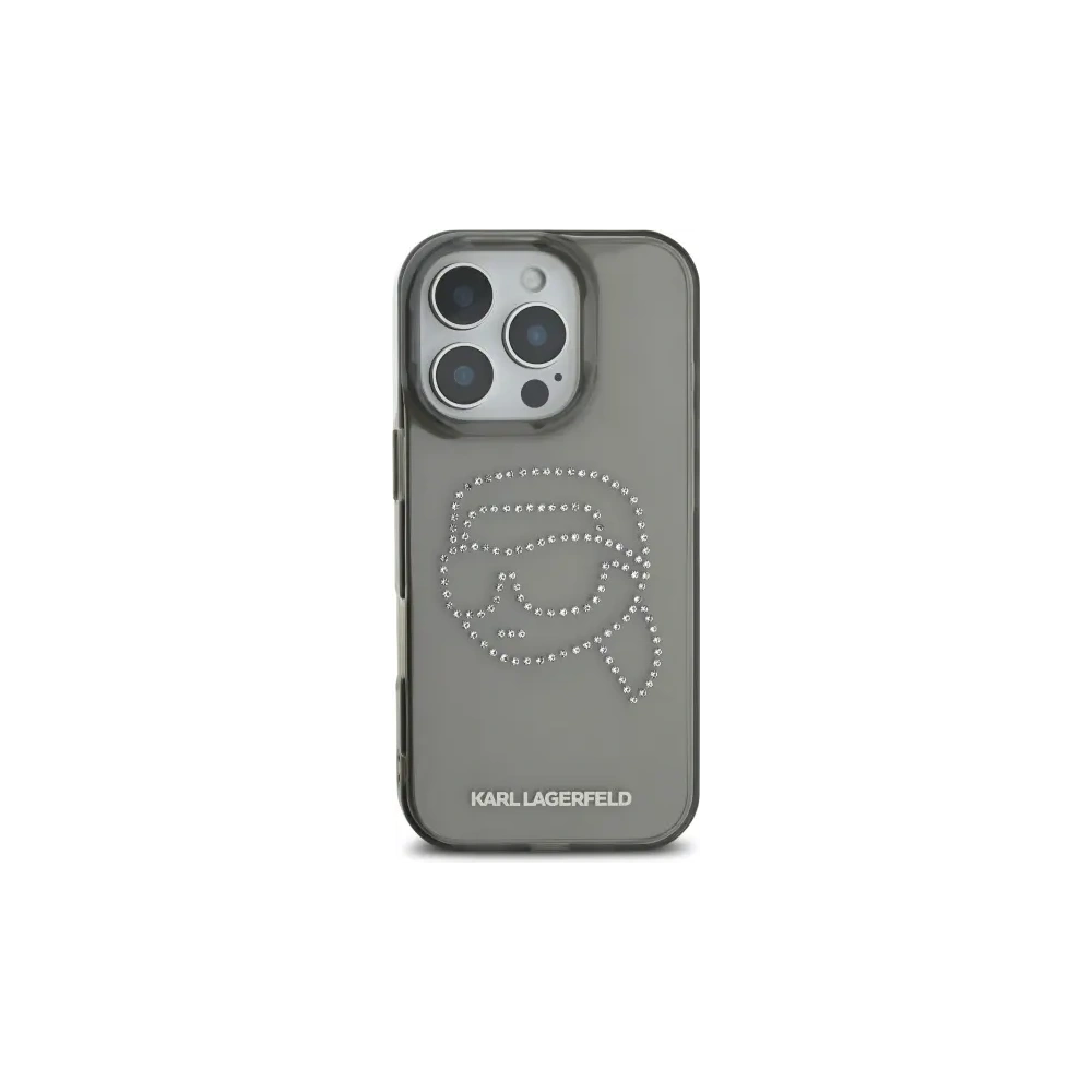 Hurtownia GSM - Etui Karl Lagerfeld KLHCP16XHKHDCELK Apple iPhone 16 Pro Max hardcase IML Rhinestones Karl Head czarny/black - KLD21849 - {ean13} - Hurt