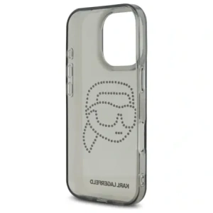 Wholesale Karl Lagerfeld KLHCP16XHKHDCELK Apple iPhone 16 Pro Max hardcase IML Rhinestones Karl Head black - KLD21849 - {ean13} - Hurt