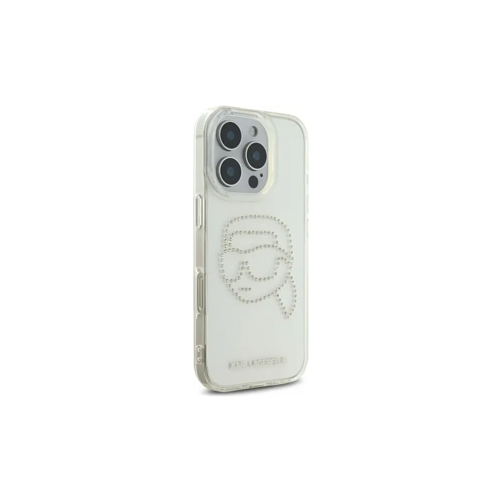 Hurtownia GSM - Karl Lagerfeld KLHCP16XHKHDCELT Apple iPhone 16 Pro Max hardcase IML Rhinestones Karl Head átlátszó - KLD21850 - {ean13} - Hurt