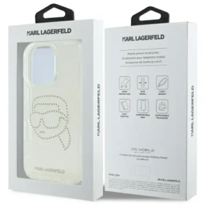 Hurtownia GSM - Karl Lagerfeld KLHCP16XHKHDCELT Apple iPhone 16 Pro Max hardcase IML Rhinestones Karl Head transparent - KLD21850 - {ean13} - Hurt