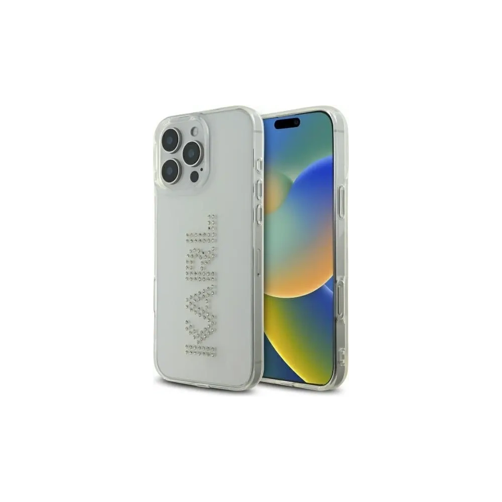 Hurtownia GSM - Karl Lagerfeld KLHCP16XHKLSTDCT Apple iPhone 16 Pro Max hardcase IML Rhinestones Logo transparent - KLD21851 - {ean13} - Hurt