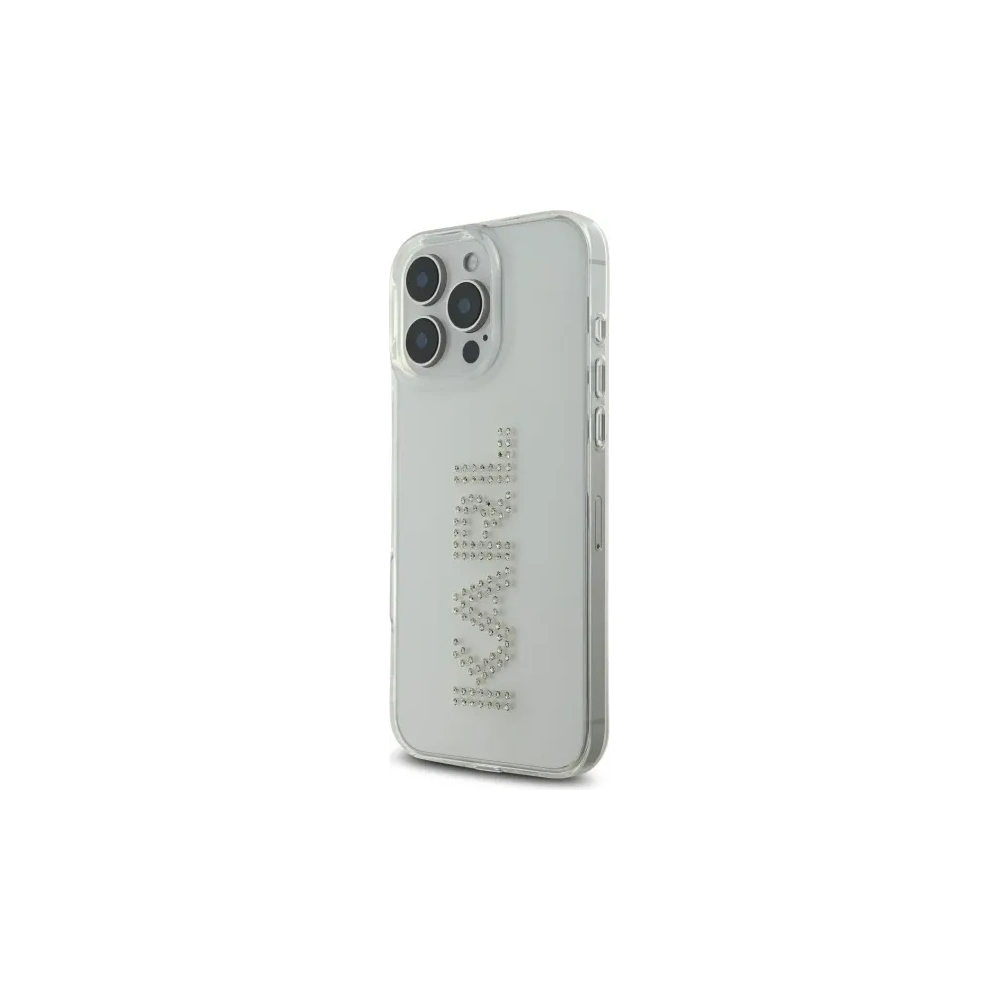 Hurtownia GSM - Etui Karl Lagerfeld KLHCP16XHKLSTDCT Apple iPhone 16 Pro Max hardcase IML Rhinestones Logo przezroczysty/transparent - KLD21851 - {ean13} - Hurt