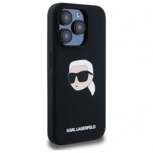 Hurtownia GSM - Karl Lagerfeld KLHMP15XSKHPPLK Apple iPhone 15 Pro Max Hartschale Silikon Karl Kopf Druck MagSafe schwarz - KLD21852 - {ean13} - Hurt