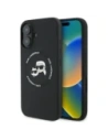 Karl Lagerfeld KLHMP16SSKCHTCK Apple iPhone 16 Hartschale Silikon Karl&Choupette Köpfe MagSafe schwarz