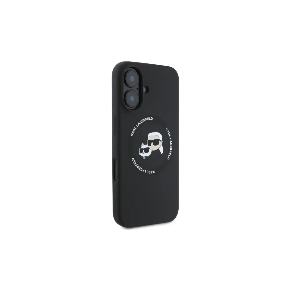 Hurtownia GSM - Karl Lagerfeld KLHMP16SSKCHTCK Apple iPhone 16 kemény tok Szilikon Karl&Choupette Fejek MagSafe fekete - KLD21853 - {ean13} - Hurt