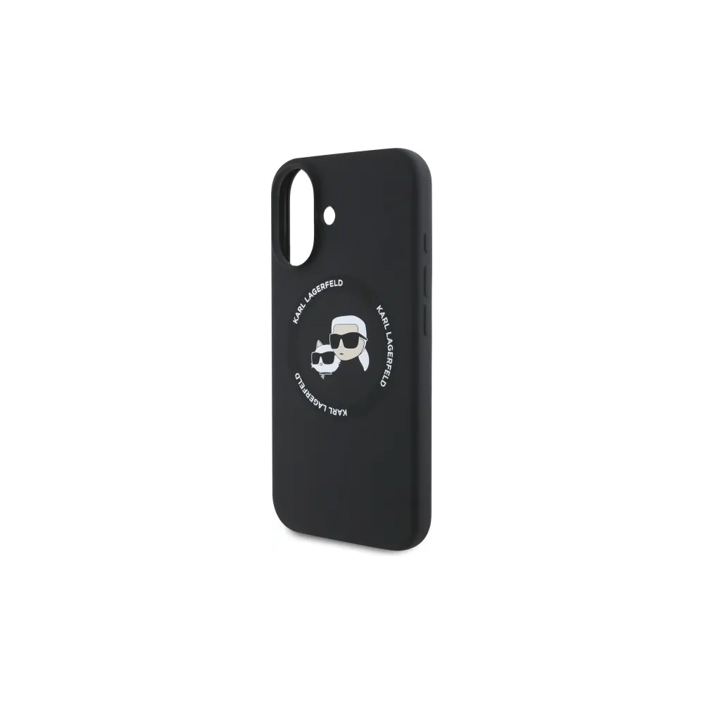 Hurtownia GSM - Karl Lagerfeld KLHMP16SSKCHTCK Apple iPhone 16 kemény tok Szilikon Karl&Choupette Fejek MagSafe fekete - KLD21853 - {ean13} - Hurt